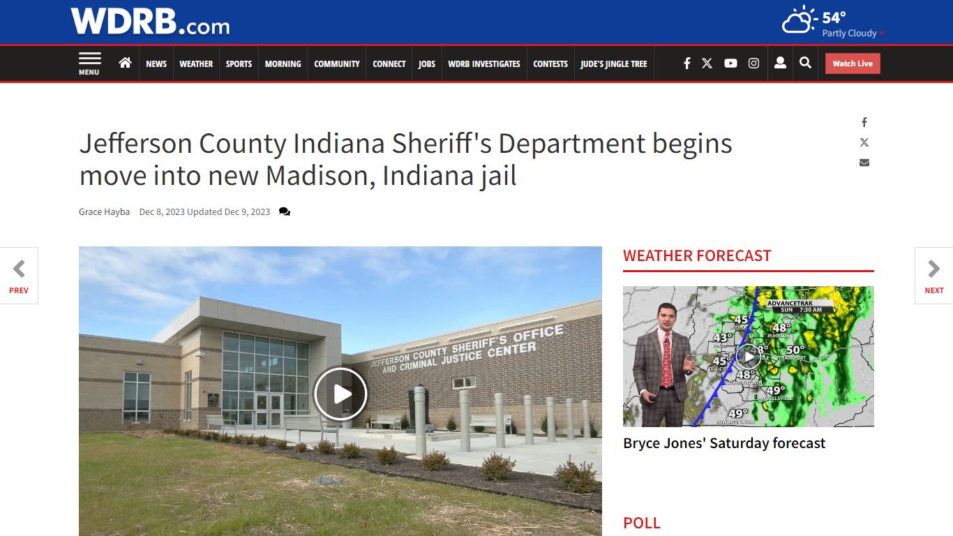 Jefferson County Indiana Sheriff's Department begins move into new ...